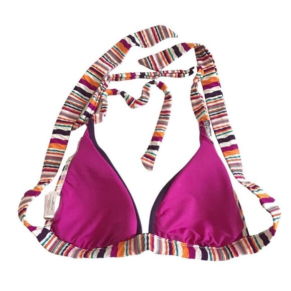 Lucky Brand Co Fine Bathing Suits Bikini Tops Size Small - Picture 3 of 6